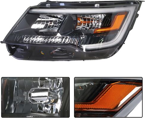 munirater Headlamp Headlight Assembly Replacement for 2016 2017 2018 Explorer with DRL Left Side FB5Z13008AD in Saudi Arabia
