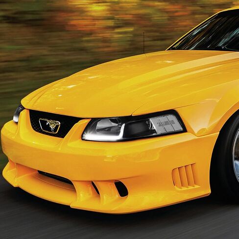 أسرة السيارات LED DRL DRL Assembly Assembating مع Ford Mustang 1999 2000 2001 2002 2003 2004 ، Driver and Raptenger ، Black Housing Clear Lens in Kuwait