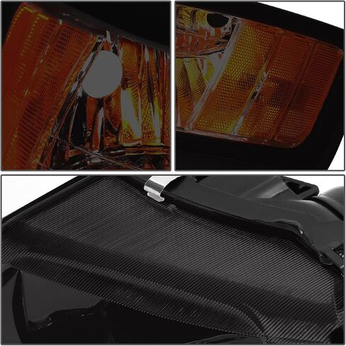 أسرة السيارات LED DRL DRL Assembly Assembating مع Ford Mustang 1999 2000 2001 2002 2003 2004 ، Driver and Raptenger ، Black Housing Clear Lens in Kuwait