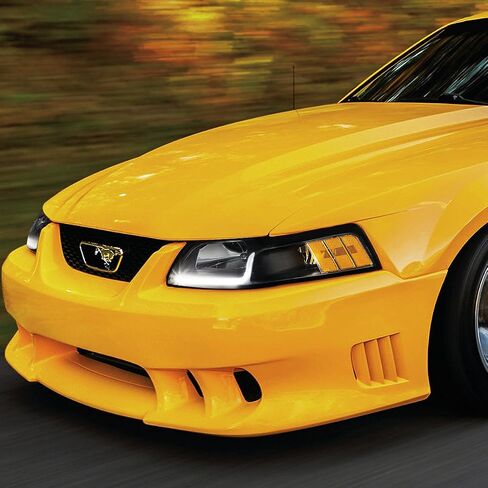 أسرة السيارات LED DRL DRL Assembly Assembating مع Ford Mustang 1999 2000 2001 2002 2003 2004 ، Driver and Raptenger ، Black Housing Clear Lens in Saudi Arabia
