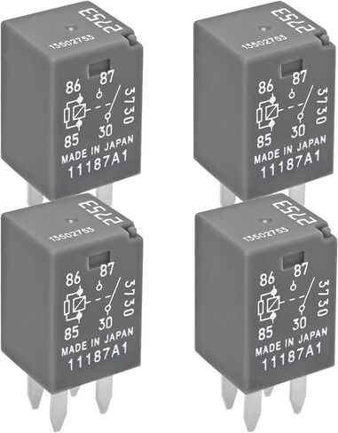 13502753 2753 مرحلات السيارات (حزمة 4)-12VDC 20A 4-Pin Mini Micro Multi Grouds for Chevy Cadillac Seville ، SLS ، SRX ، CTS ، ATS in Saudi Arabia