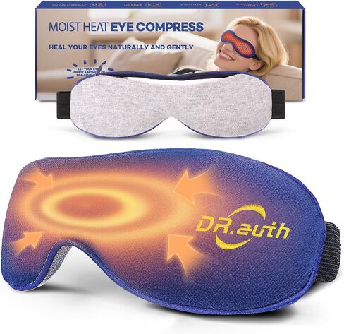 Heated Eye Mask, Warm Compress for Eyes, Eye Mask for Dry Eyes, Eye Compress for Stye, Microwave Activated, Chalazion Therapy Warming and Heating Pad, Hot Compress for Blepharitis & MGD Washable in Saudi Arabia