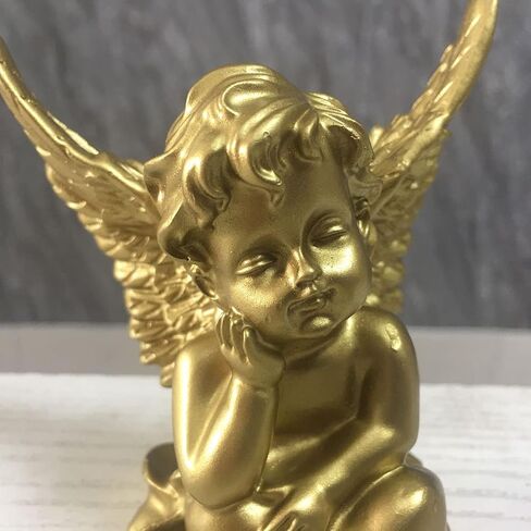 Artgenius 4 "Sleeping Baby Small Angel تمثال تمثال ديكور ملاك النحت للمنزل والمكتب والهدية (الذهب) in Kuwait