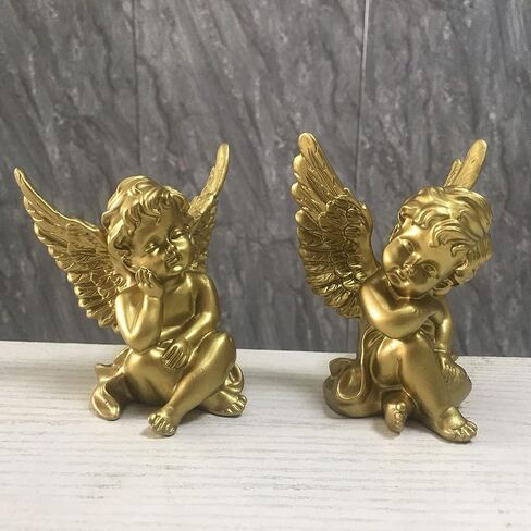 Artgenius 4 "Sleeping Baby Small Angel تمثال تمثال ديكور ملاك النحت للمنزل والمكتب والهدية (الذهب) in Kuwait