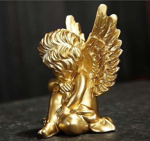 Artgenius 4 "Sleeping Baby Small Angel تمثال تمثال ديكور ملاك النحت للمنزل والمكتب والهدية (الذهب) in Kuwait