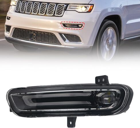 Huray Left Left Fog Fog Light for Jeep Grand Cherokee 2017-2022 LH LED DRL DENTY Running Lamps Light Light Light Prespons in Kuwait