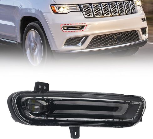 Huray Left Left Fog Fog Light for Jeep Grand Cherokee 2017-2022 LH LED DRL DENTY Running Lamps Light Light Light Prespons in Kuwait