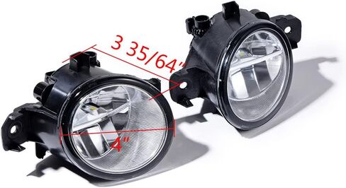 Pair 80W Real Glass Lens XML2 LED Fog Lights Compatible with Nissan Sentra Altima Rogue Maxima Versa Pathfinder Infiniti G37 JX35 QX60 M35 M45 in Saudi Arabia