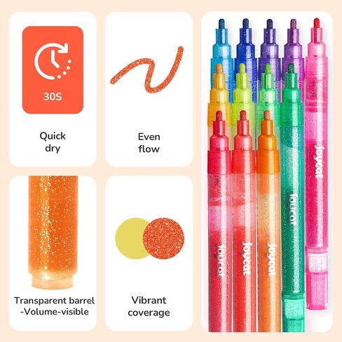 10 Color Changing Highlighter Pens,Dual Tip Magic Markers,Assorted Fluorescent Colors for Art Journaling,Note Taking&School Office Journaling Supplies,No Bleed,Ideal gift&marker for Kids&Adult in Kuwait