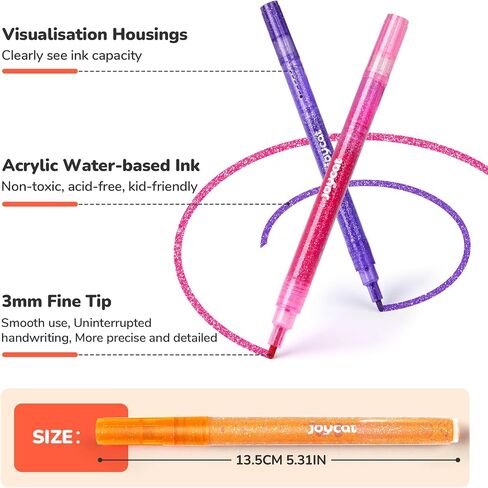 10 Color Changing Highlighter Pens,Dual Tip Magic Markers,Assorted Fluorescent Colors for Art Journaling,Note Taking&School Office Journaling Supplies,No Bleed,Ideal gift&marker for Kids&Adult in Kuwait