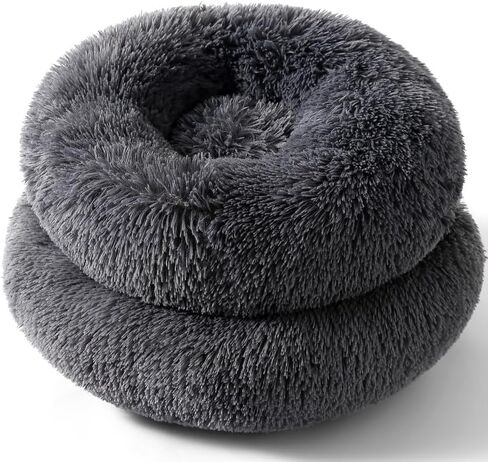 Dog Bed Cat Bed Small Dog Bed Donut Dog Bed Kitten Bed Calming Dog Bed Round Dog Bed Puppy Bed Small Pet Bed Small Cat Bed for 7 Lbs Small Pet in Saudi Arabia