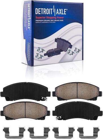 Detroit Axle - Brake Kit for 2009-2014 TL Disc Brake Rotors 2010 2011 2012 2013 Ceramic Brakes Pads Front & Rear Replacement in Saudi Arabia