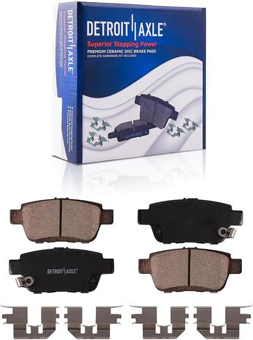 Detroit Axle - Brake Kit for 2009-2014 TL Disc Brake Rotors 2010 2011 2012 2013 Ceramic Brakes Pads Front & Rear Replacement in Saudi Arabia