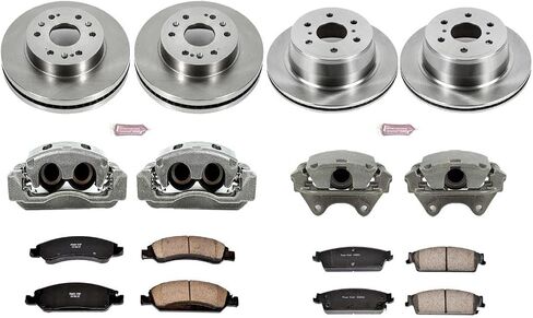 Power Stop KCOE2070 AutoSpecialty 1-Click OE BRAKE BRAKE KIT مع الفرجار in Saudi Arabia