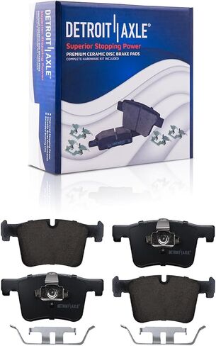 Detroit Axle - 8pc Brake Kit for 2011-2017 BMW X3 2015-2018 X4, 12.91" inch Front and 12.99" inch Rear Disc Brake Rotors Ceramic Brakes Pads with Hardware Replacement in Saudi Arabia
