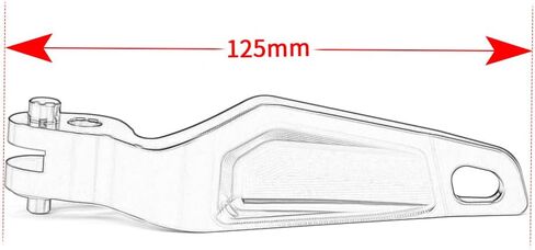 Modeer for TMAX 560 /TECHMAX 2020-2025 TMAX 530 DX/SX 2017-2019 TMAX 500 2008-2011 Motorcycle CNC Aluminum Parking Brake Lever tmax 560 tech max tmax 530 sx dx Accessories (Blue) in Saudi Arabia