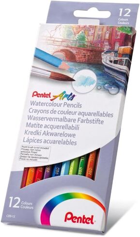 Pentel Arts Watercolour Pencil Set - Assorted, 24 Count (Pack of 1) in Saudi Arabia