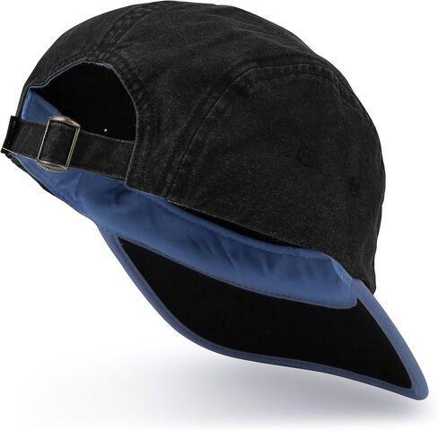 Clakllie 5 Panel Hat for Women Men Short Brim Baseball Cap Two-Tone Camping Trucker Hats Urban Street Flat Brim Hat in Saudi Arabia
