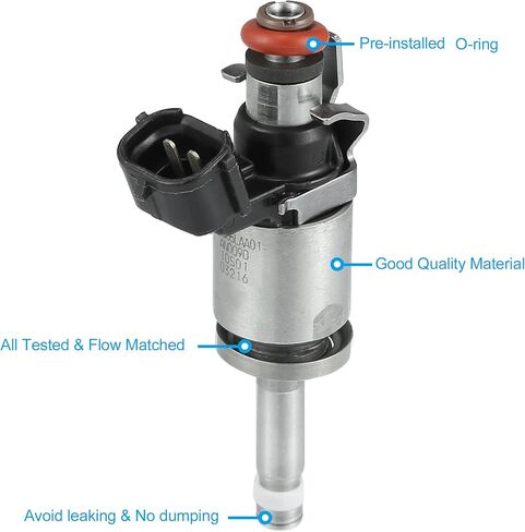 X AUTOHAUX 16450-5LA-A01 Fuel Injector Nozzle Flow Matched Replacement for Honda Accord 13-17 for Honda CR-V 15-17 for Acura ILX TLX 15-17 2.4L 4pcs in Saudi Arabia
