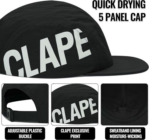 قبعة Clape Quick Dry 5 لوحة ، قبعة بيسبول قصيرة مقاومة للماء للرجال والنساء ، قبعة العربة في الهواء الطلق للتنفس in Kuwait