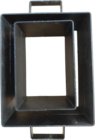2-Part Sand Casting Flask Mold Frame Set, 10x10x5 Inches Extra Large Sand Casting Flask Mold and 8x5.3x4.7 Inches Jewelry Metal Casting Making Tools for Delft Clay and Petrobond in Saudi Arabia