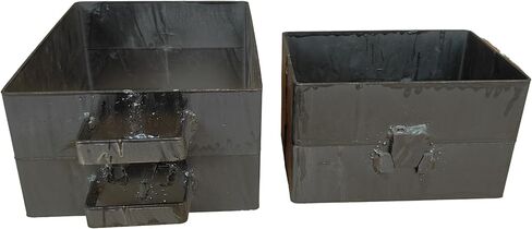 2-Part Sand Casting Flask Mold Frame Set, 10x10x5 Inches Extra Large Sand Casting Flask Mold and 8x5.3x4.7 Inches Jewelry Metal Casting Making Tools for Delft Clay and Petrobond in Saudi Arabia