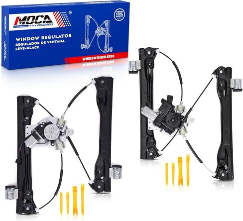 MOCA 2 PCS منظم النافذة اليسرى اليسرى مع محرك متوافق مع 11-12 لـ CHEVROLET CRUZE 1.4L 1364CC 83CU. ، 11-12 لـ CHEVROLET CRUZE 1.8L 1796CC 110CU. in Saudi Arabia