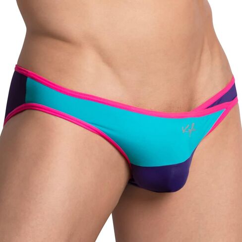 Kyle Sexy Mens Tri Color Comfy Bikini underpants Thong Pouch تعزيز حوض الاستعداد منخفضة V LISE FASE G-String. in Kuwait