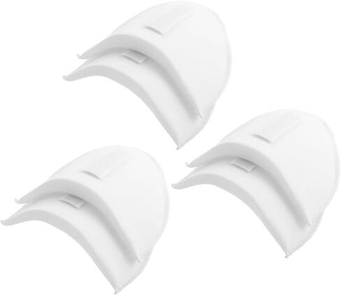 WLLHYF 3 Pairs Set-in Shoulder Pads 1.5cm Thickening Sewing Sponge Shoulder Pad Breathable Foam Shoulder Enhancer for Women Men Clothing Round Sloping High Low Shoulders Blazer Suit T-Shirt in Saudi Arabia