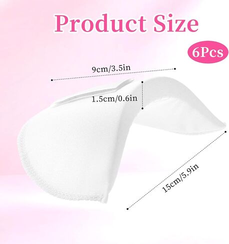 WLLHYF 3 Pairs Set-in Shoulder Pads 1.5cm Thickening Sewing Sponge Shoulder Pad Breathable Foam Shoulder Enhancer for Women Men Clothing Round Sloping High Low Shoulders Blazer Suit T-Shirt in Saudi Arabia