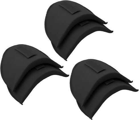 WLLHYF 3 Pairs Set-in Shoulder Pads 1.5cm Thickening Sewing Sponge Shoulder Pad Breathable Foam Shoulder Enhancer for Women Men Clothing Round Sloping High Low Shoulders Blazer Suit T-Shirt in Saudi Arabia