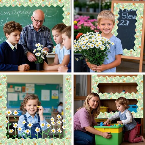 69 Feet St Patricks Day Bulletin Board Decorations Lucky Green Shamrock Clover Bulletin Board Border Trim，for St. Patrick's Irish Party School Office Chalkboard Doors Wall Windows Party Decoration in Kuwait