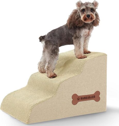 5-Step Pet Stairs Cover Replacement with Non-Slip Bottom, Soft Corduroy Material with Side Pockets and Handles Waterproof & Washable Cover in Saudi Arabia