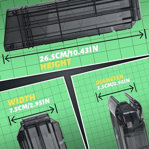 TORMEN Quick Reload Ultra Clip,12-Darts Magazines Compatible for Nerf Ultra Magazine in Saudi Arabia