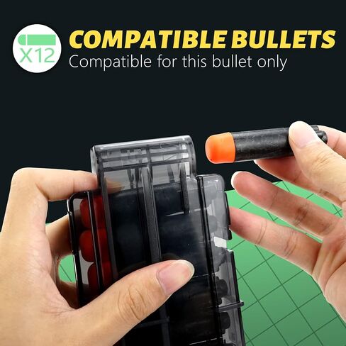 TORMEN Quick Reload Ultra Clip,12-Darts Magazines Compatible for Nerf Ultra Magazine in Saudi Arabia