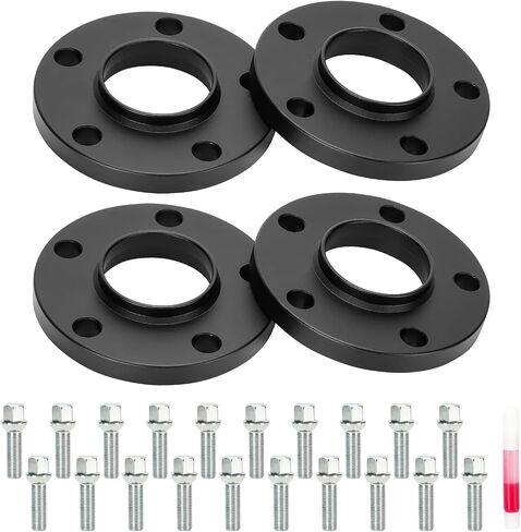 4PCs 5x112mm Hubcentric Wheel Adapters for Audi A5 S5 A7 S7, BMW 3/5Series Z4, 14x1.5 Thread (40mm Shank Sphere Seat Type) 66.6mm Bore 12mm Thick Wheel Spacer fits Benz E200 E250 E300 E350 E400 in Saudi Arabia
