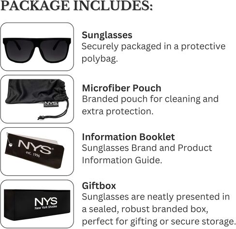 NYS Collection Polarized Sunglasses - Flat-Top Single-Lens, 100% UV Protection, Lightweight for Men & Women in Saudi Arabia