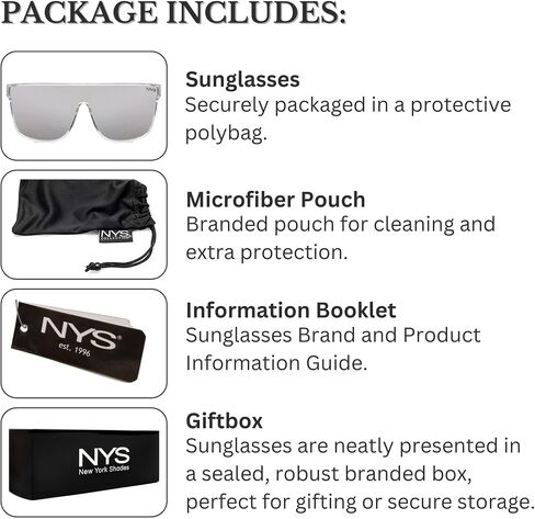 NYS Collection Polarized Sunglasses - Flat-Top Single-Lens, 100% UV Protection, Lightweight for Men & Women in Saudi Arabia