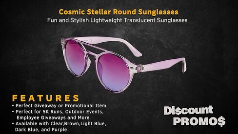 DISCOUNT PROMOS Cosmic Stellar Round Sunglasses in Kuwait