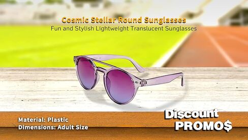 DISCOUNT PROMOS Cosmic Stellar Round Sunglasses in Kuwait