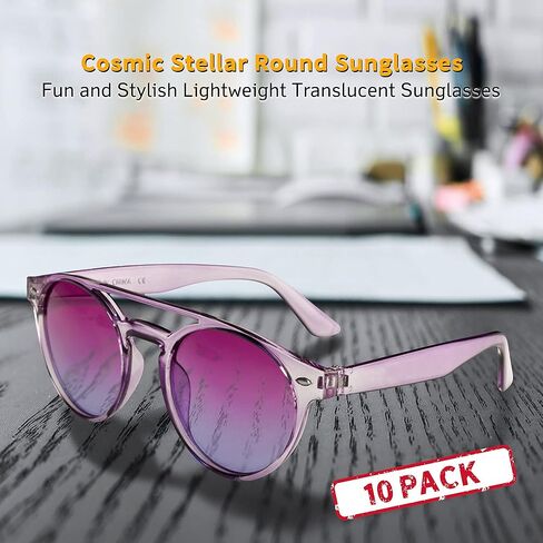 DISCOUNT PROMOS Cosmic Stellar Round Sunglasses in Kuwait
