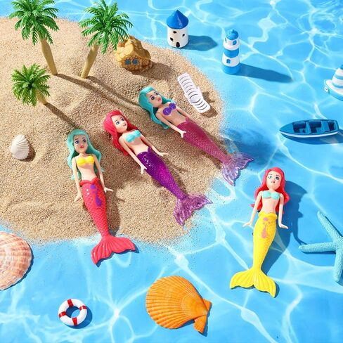 Civaner 4 قطع من حورية البحر غوص ألعاب الحمام حورية البحر ألعاب حورية البحر ألعاب سباحة السباحة ألعاب السباحة للفتيان الفتيات المراهقات البالغين in Kuwait