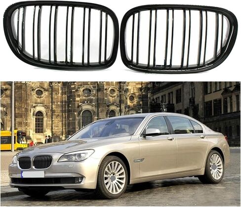 شوايات الكلى الأمامية شوايات لامع أسود متوافق مع BMW F01 F02 7 Series 2009 2010 2011 2012 2013 2014 (Carbon Libor) in Saudi Arabia