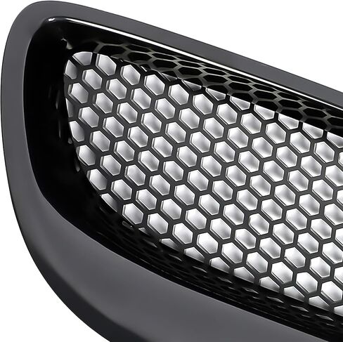 HECASA Grille Set Compatible with 2004-2006 Pontiac GTO Upper Bumper Grill ABS Plastic Black in Saudi Arabia
