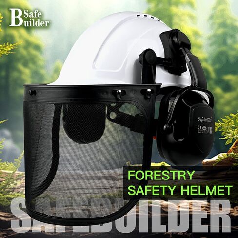 Q20 Forestry Safety Helmet 3 in 1 Chainsaw Arborist Helmet with Face Shield & Ear Muffs Hearing Protection Forestry Hard Hats ANSI Z89.1 OSHA in Kuwait
