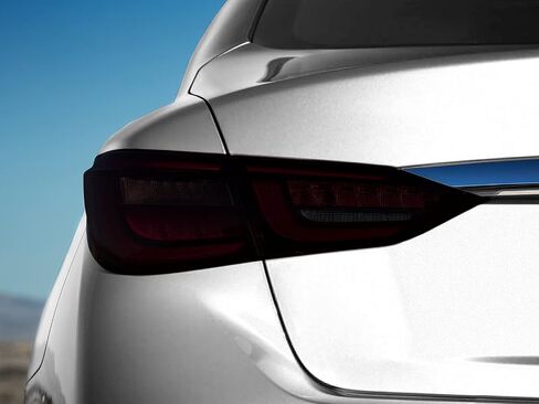 SlickMod PreCut Vinyl Smoke Tint for 2018-2022 Infiniti Q50 Q50S Tail Light (2. Taillight Cutout, 35percent Light Smoke) in Saudi Arabia