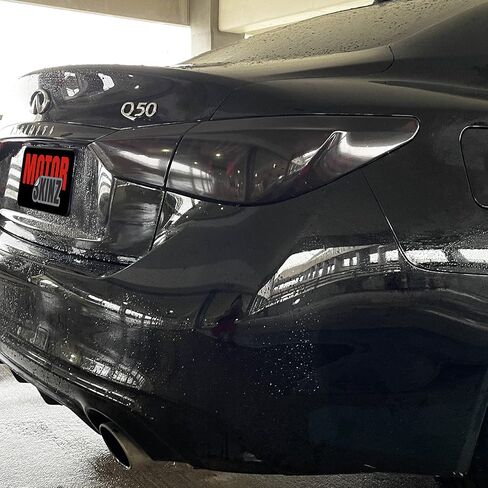 SlickMod PreCut Vinyl Smoke Tint for 2018-2022 Infiniti Q50 Q50S Tail Light (2. Taillight Cutout, 35percent Light Smoke) in Saudi Arabia