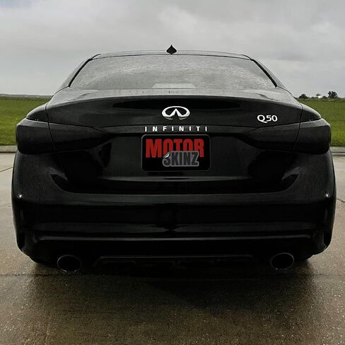 SlickMod PreCut Vinyl Smoke Tint for 2018-2022 Infiniti Q50 Q50S Tail Light (2. Taillight Cutout, 35percent Light Smoke) in Saudi Arabia