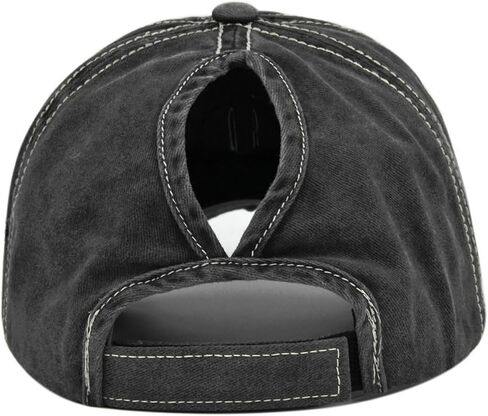 Ponytail Hats Womens Washed Distressed Baseball Cap Sun Hat in Saudi Arabia