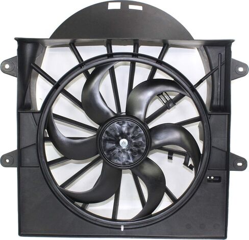 Garage-Pro Radiator Cooling Fan Assembly Compatible with 2005-2009 Jeep Grand Cherokee, Fits 2006-2009 Commander in Saudi Arabia